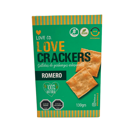 Crackers de garbanzos con romero 130 grs