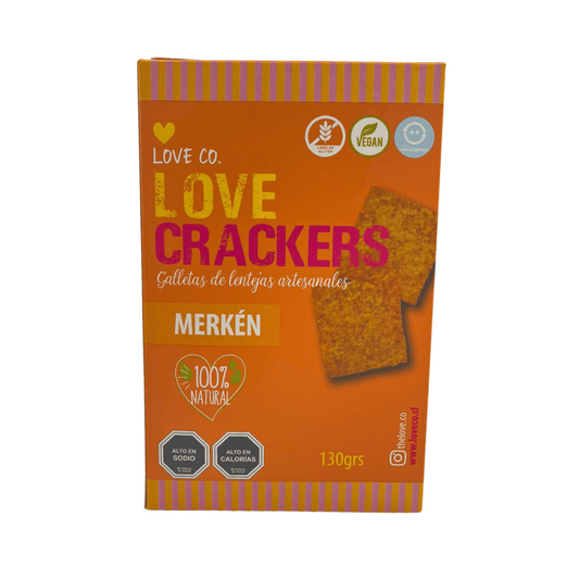 Crackers de lentejas con merkén 130 grs