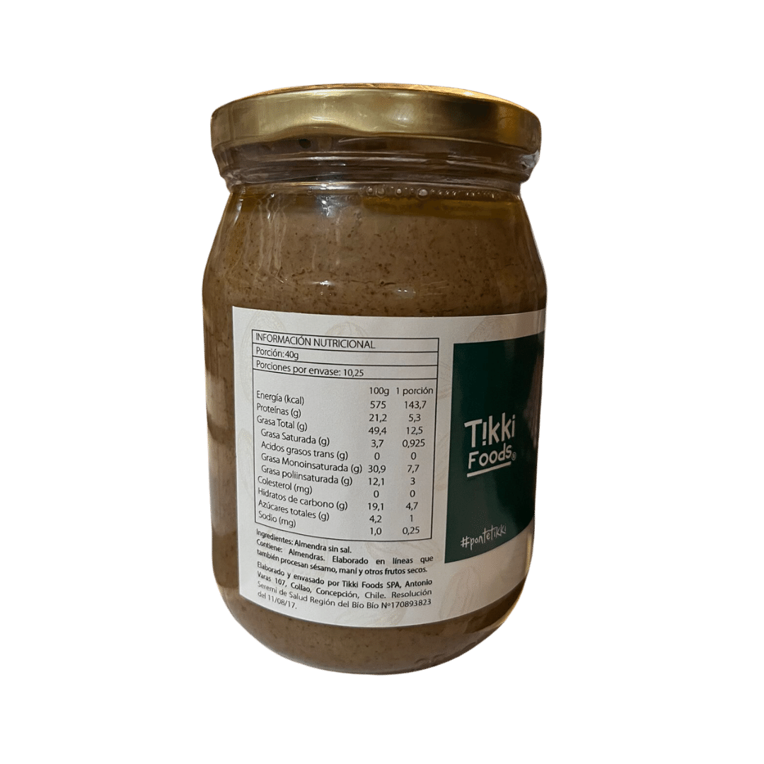 Mantequilla de almendras suave 410 grs