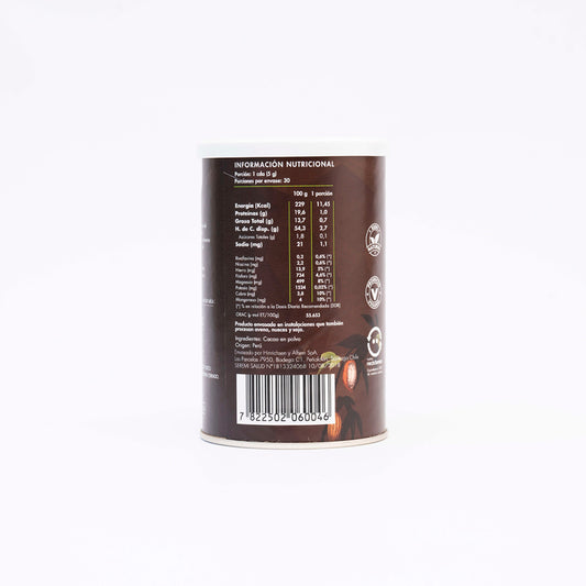 Cacao en polvo orgánico 150 grs